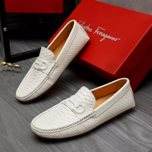 Salvatore Ferragamo Leather Shoes For Men #1284750 $68.00 USD, Wholesale Replica Salvatore Ferragamo Leather Shoes