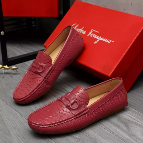 Salvatore Ferragamo Leather Shoes For Men #1284751 $68.00 USD, Wholesale Replica Salvatore Ferragamo Leather Shoes