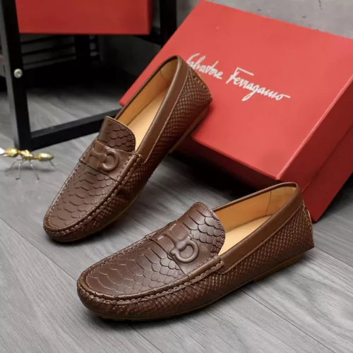 Salvatore Ferragamo Leather Shoes For Men #1284752 $68.00 USD, Wholesale Replica Salvatore Ferragamo Leather Shoes