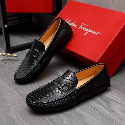 Salvatore Ferragamo Leather Shoes For Men #1284754 $68.00 USD, Wholesale Replica Salvatore Ferragamo Leather Shoes