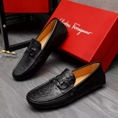 Salvatore Ferragamo Leather Shoes For Men #1284755 $68.00 USD, Wholesale Replica Salvatore Ferragamo Leather Shoes