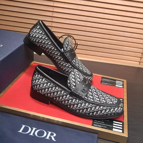 Replica Christian Dior Leather Shoes For Men #1284756 $100.00 USD for Wholesale