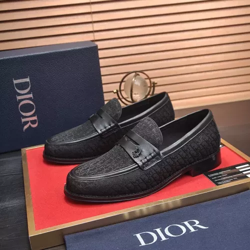 Christian Dior Leather Shoes For Men #1284757 $100.00 USD, Wholesale Replica Christian Dior Leather Shoes