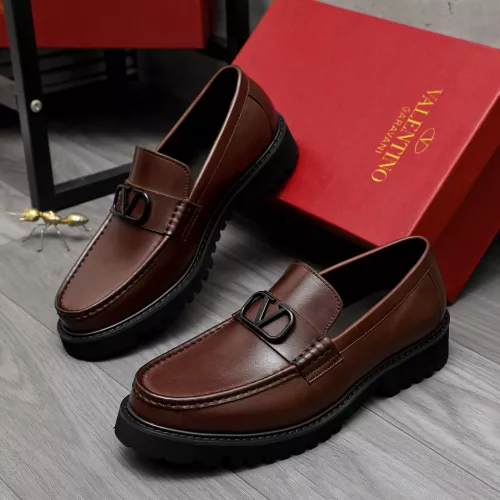 Valentino Leather Shoes For Men #1284761 $82.00 USD, Wholesale Replica Valentino Leather Shoes