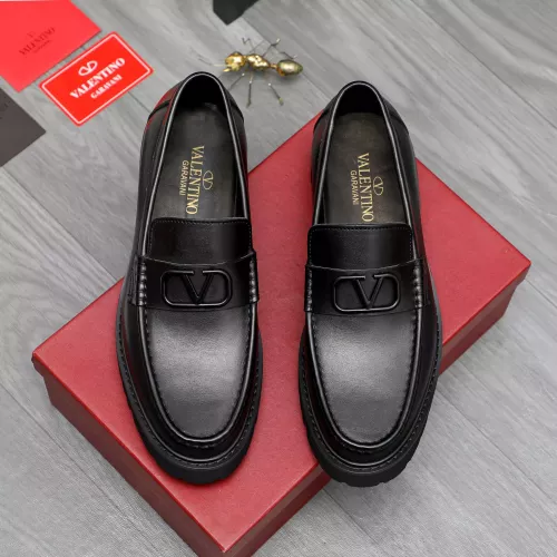 Replica Valentino Leather Shoes For Men #1284762 $82.00 USD for Wholesale