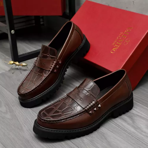 Valentino Leather Shoes For Men #1284763 $82.00 USD, Wholesale Replica Valentino Leather Shoes