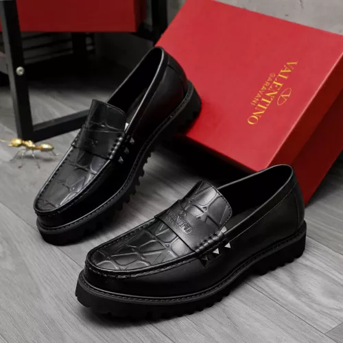 Valentino Leather Shoes For Men #1284764 $82.00 USD, Wholesale Replica Valentino Leather Shoes