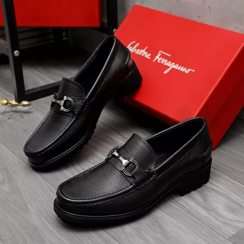 Salvatore Ferragamo Leather Shoes For Men #1284765 $88.00 USD, Wholesale Replica Salvatore Ferragamo Leather Shoes