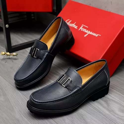 Salvatore Ferragamo Leather Shoes For Men #1284767 $88.00 USD, Wholesale Replica Salvatore Ferragamo Leather Shoes