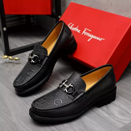 Salvatore Ferragamo Leather Shoes For Men #1284768 $88.00 USD, Wholesale Replica Salvatore Ferragamo Leather Shoes