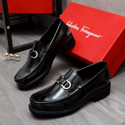 Salvatore Ferragamo Leather Shoes For Men #1284769 $88.00 USD, Wholesale Replica Salvatore Ferragamo Leather Shoes