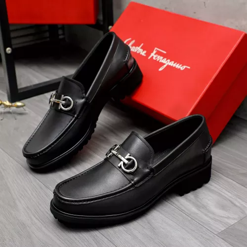 Salvatore Ferragamo Leather Shoes For Men #1284771 $88.00 USD, Wholesale Replica Salvatore Ferragamo Leather Shoes