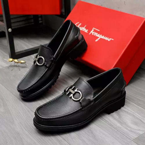 Salvatore Ferragamo Leather Shoes For Men #1284772 $88.00 USD, Wholesale Replica Salvatore Ferragamo Leather Shoes