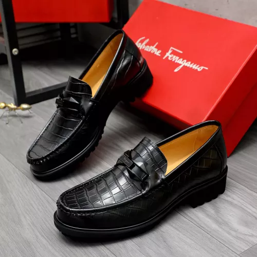 Salvatore Ferragamo Leather Shoes For Men #1284773 $88.00 USD, Wholesale Replica Salvatore Ferragamo Leather Shoes