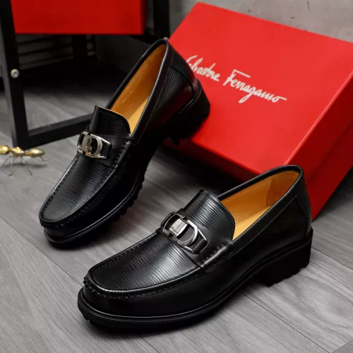 Salvatore Ferragamo Leather Shoes For Men #1284774 $88.00 USD, Wholesale Replica Salvatore Ferragamo Leather Shoes