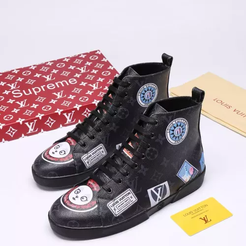 Louis Vuitton High Tops Shoes For Men #1285071 $68.00 USD, Wholesale Replica Louis Vuitton High Tops Shoes