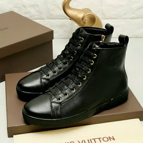 Louis Vuitton High Tops Shoes For Men #1285095 $76.00 USD, Wholesale Replica Louis Vuitton High Tops Shoes