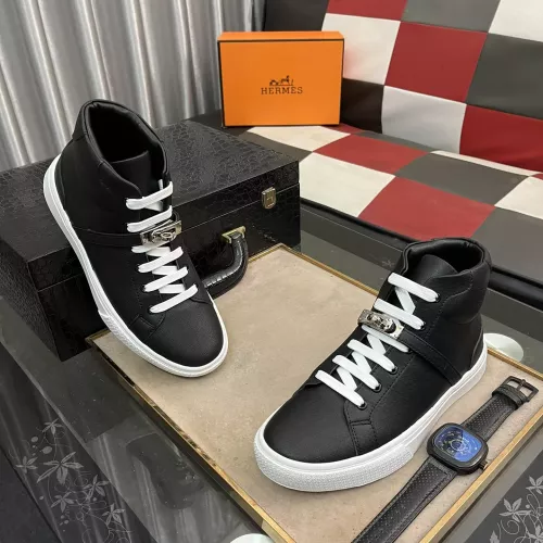 Replica Hermes High Tops Shoes For Men #1285111 $80.00 USD for Wholesale