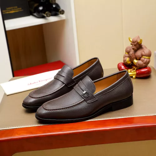 Salvatore Ferragamo Leather Shoes For Men #1285173 $85.00 USD, Wholesale Replica Salvatore Ferragamo Leather Shoes