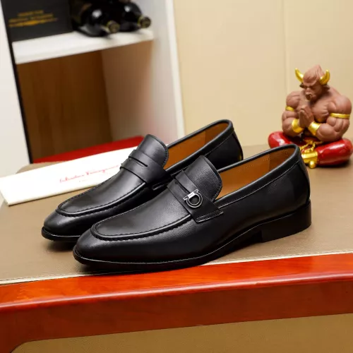 Salvatore Ferragamo Leather Shoes For Men #1285175 $85.00 USD, Wholesale Replica Salvatore Ferragamo Leather Shoes