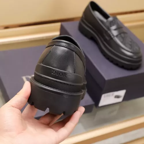 Replica Christian Dior Leather Shoes For Men #1285195 $98.00 USD for Wholesale