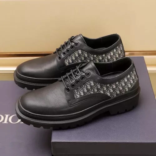 Replica Christian Dior Leather Shoes For Men #1285199 $100.00 USD for Wholesale