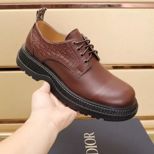 Replica Christian Dior Leather Shoes For Men #1285200 $102.00 USD for Wholesale