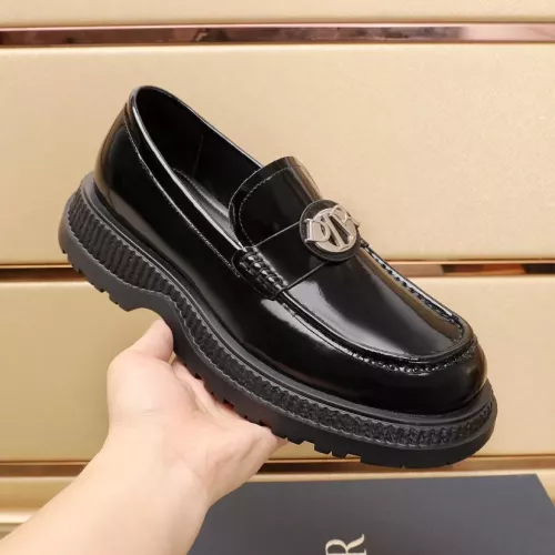 Replica Christian Dior Leather Shoes For Men #1285206 $102.00 USD for Wholesale