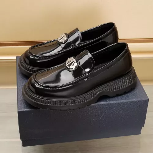 Replica Christian Dior Leather Shoes For Men #1285206 $102.00 USD for Wholesale