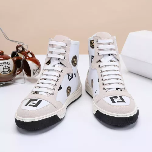 Replica Fendi High Tops Casual Shoes For Men #1285253 $80.00 USD for Wholesale