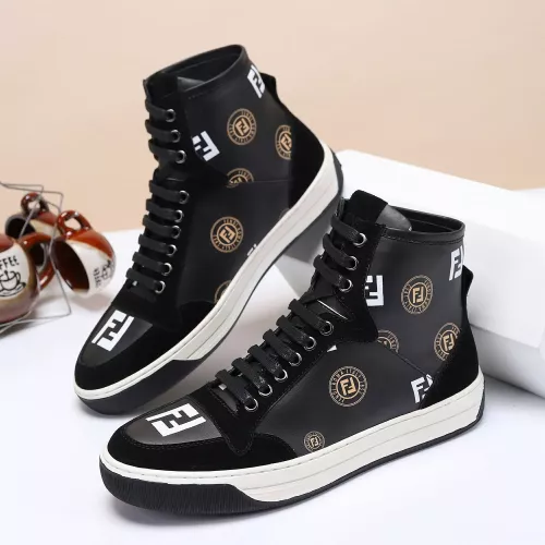 Fendi High Tops Casual Shoes For Men #1285254 $80.00 USD, Wholesale Replica Fendi High Tops Casual Shoes