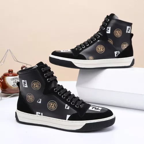 Replica Fendi High Tops Casual Shoes For Men #1285254 $80.00 USD for Wholesale