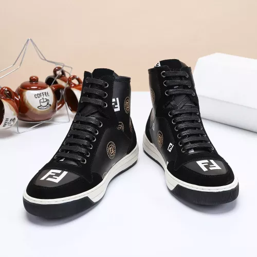 Replica Fendi High Tops Casual Shoes For Men #1285254 $80.00 USD for Wholesale