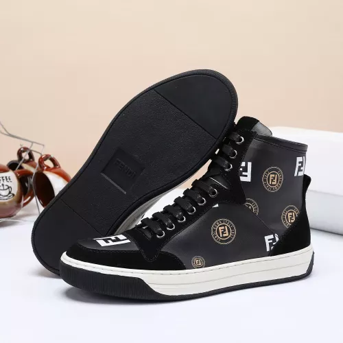 Replica Fendi High Tops Casual Shoes For Men #1285254 $80.00 USD for Wholesale