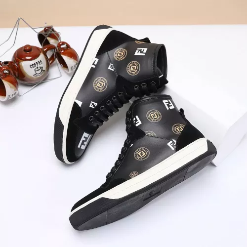 Replica Fendi High Tops Casual Shoes For Men #1285254 $80.00 USD for Wholesale