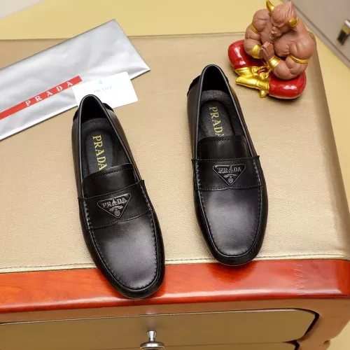 Prada Leather Shoes For Men #1285271 $72.00 USD, Wholesale Replica Prada Leather Shoes