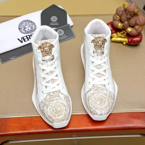 Replica Versace High Tops Shoes For Men #1285283 $76.00 USD for Wholesale