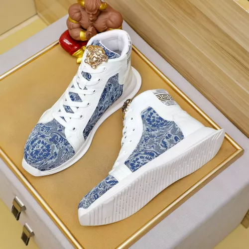 Replica Versace High Tops Shoes For Men #1285285 $76.00 USD for Wholesale