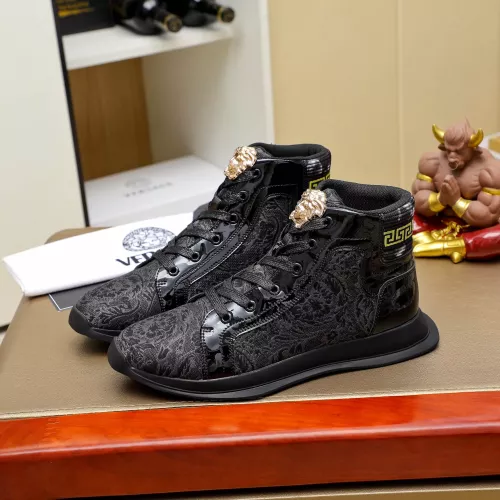 Versace High Tops Shoes For Men #1285286 $76.00 USD, Wholesale Replica Versace High Tops Shoes