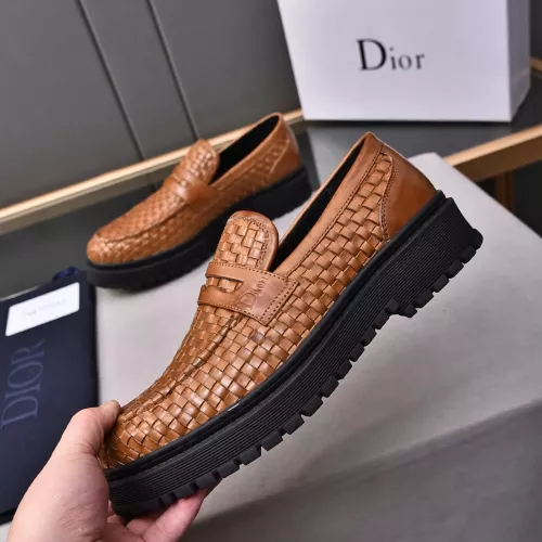 Replica Christian Dior Leather Shoes For Men #1285332 $112.00 USD for Wholesale