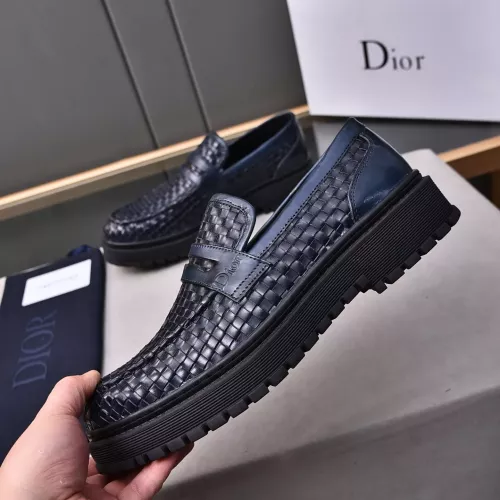 Replica Christian Dior Leather Shoes For Men #1285333 $112.00 USD for Wholesale