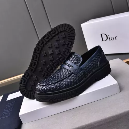 Replica Christian Dior Leather Shoes For Men #1285333 $112.00 USD for Wholesale