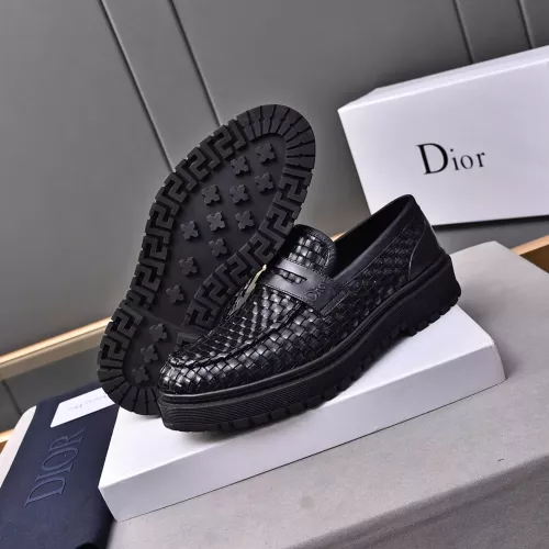 Replica Christian Dior Leather Shoes For Men #1285335 $112.00 USD for Wholesale