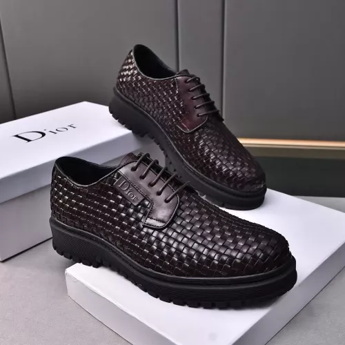 Christian Dior Leather Shoes For Men #1285336 $112.00 USD, Wholesale Replica Christian Dior Leather Shoes