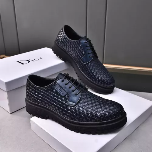 Christian Dior Leather Shoes For Men #1285337 $112.00 USD, Wholesale Replica Christian Dior Leather Shoes