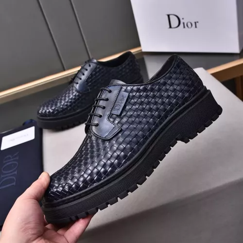 Replica Christian Dior Leather Shoes For Men #1285337 $112.00 USD for Wholesale