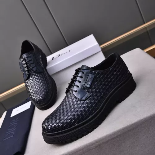 Replica Christian Dior Leather Shoes For Men #1285337 $112.00 USD for Wholesale