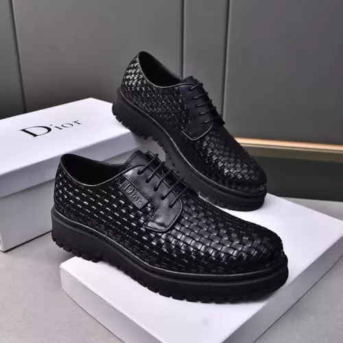 Christian Dior Leather Shoes For Men #1285338 $112.00 USD, Wholesale Replica Christian Dior Leather Shoes