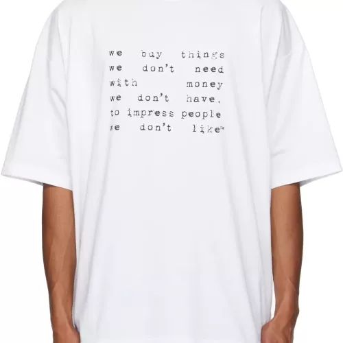 VETEMENTS T-Shirts Long Sleeved For Unisex #1285347 $36.00 USD, Wholesale Replica VETEMENTS T-Shirts