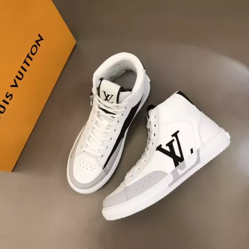 Louis Vuitton High Tops Shoes For Men #1285354 $76.00 USD, Wholesale Replica Louis Vuitton High Tops Shoes